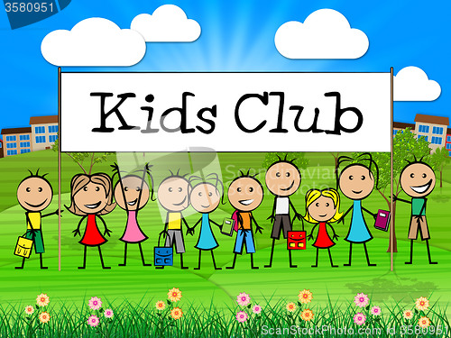 Image of Kids Club Means Games Play And Childhood