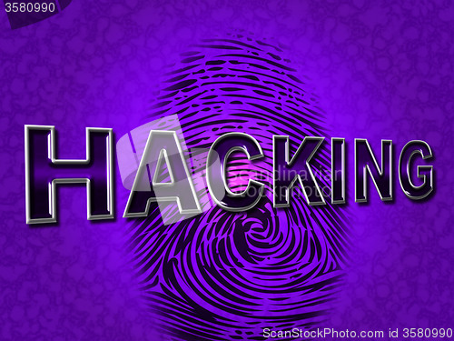 Image of Internet Hacking Represents World Wide Web And Attack