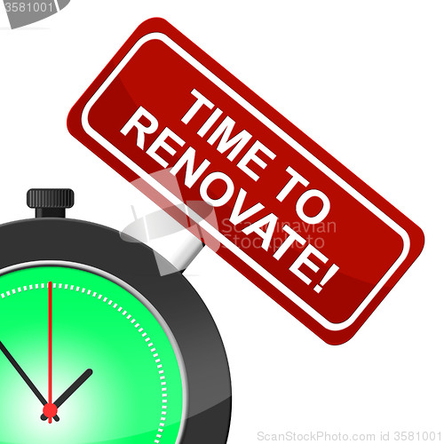 Image of Time To Renovate Shows Fix Up And Improve