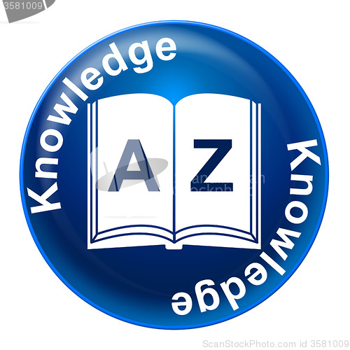 Image of Knowledge Badge Means Educate Proficiency And Educating