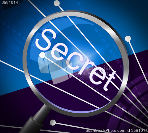 Image of Magnifier Secret Represents Magnify Discreet And Searching