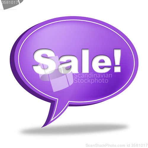 Image of Sale Message Means Correspond Reduction And Messages