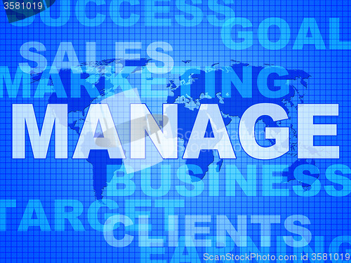 Image of Manage Words Represents Directorate Head And Managing