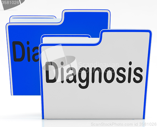 Image of Files Diagnosis Indicates Health Sick And Binder