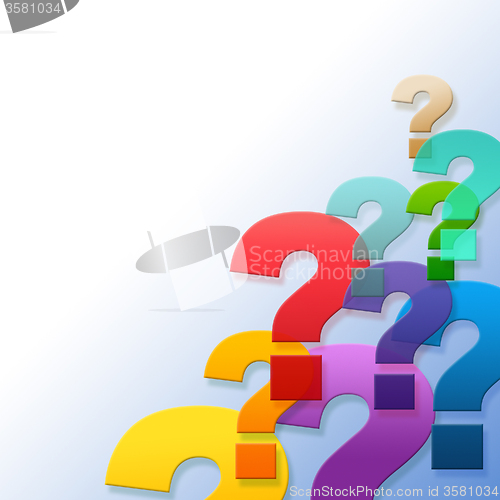 Image of Question Marks Represents Frequently Asked Questions And Answer