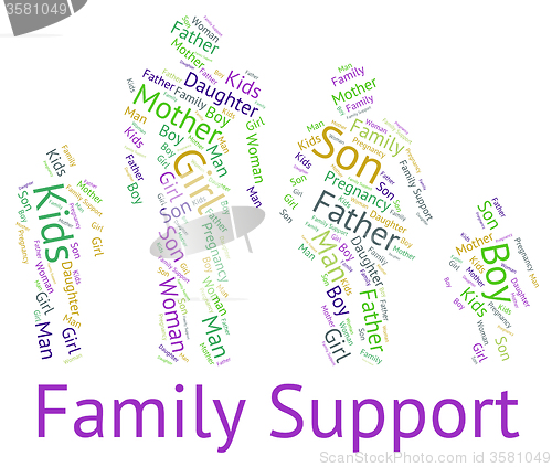 Image of Family Support Represents Blood Relation And Advice