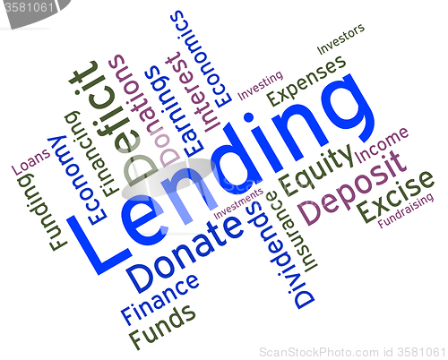 Image of Lending Word Means Loan Lends And Borrows