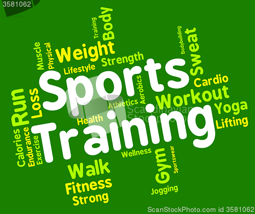 Image of Sports Training Represents Working Out And Exercise