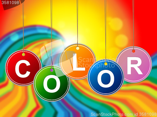 Image of Colorful Color Means Paint Colors And Colour