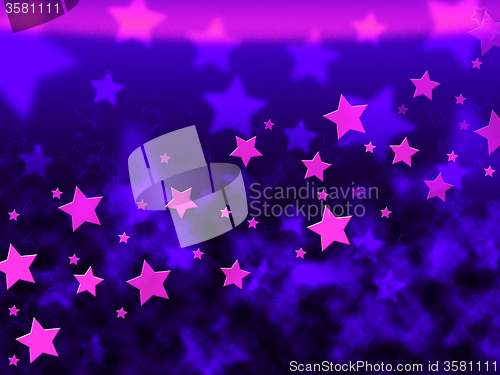 Image of Purple Stars Background Shows Celestial Light And Starry\r