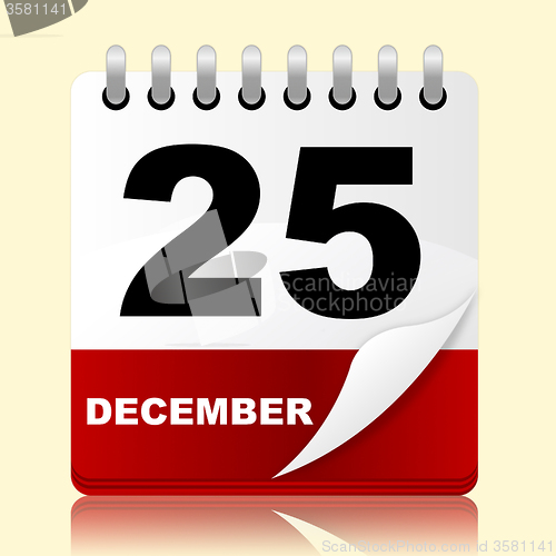 Image of Twenty Fifth Indicates New Year And 25