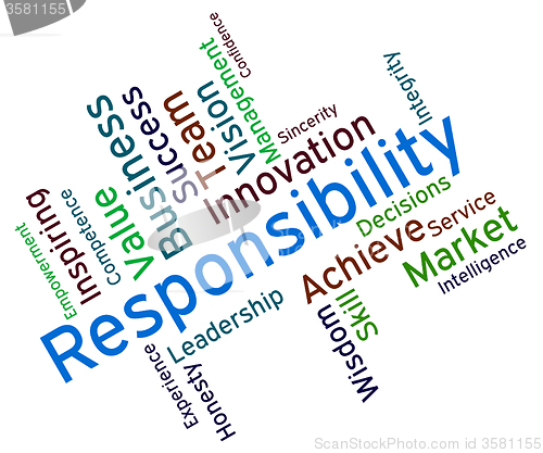 Image of Responsibility Words Means Obligations Duties And Responsibiliti