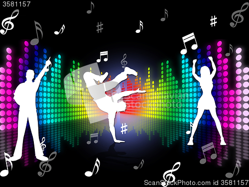 Image of Music Dancing Represents Sound Track And Dance