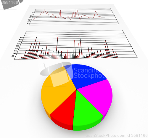 Image of Graph Report Shows Investment Forecast And Business