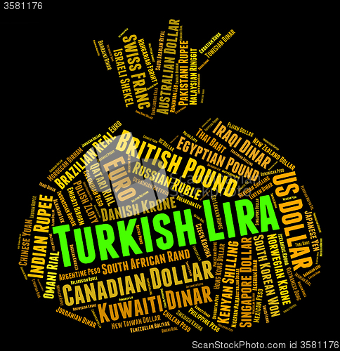 Image of Turkish Lira Means Worldwide Trading And Exchange