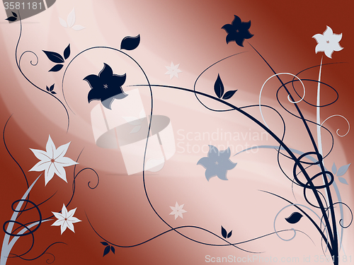 Image of Elegant Floral Background Means Fine Flower Arrangement Or Decor