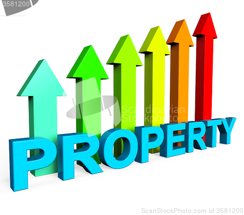 Image of Property Value Increasing Shows On The Market And Building