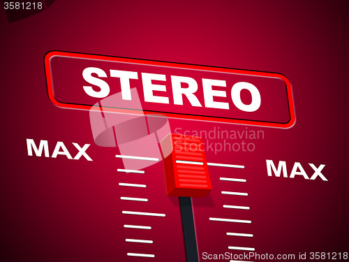 Image of Stereo Music Represents Sound Track And Acoustic