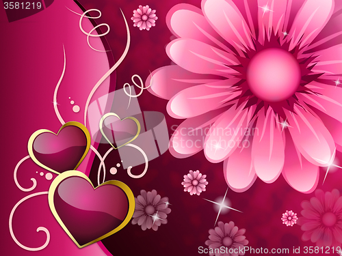 Image of Flowers Background Shows Beautiful Garden And Flowering\r