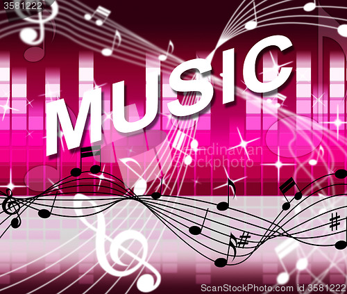 Image of Notes Music Indicates Bass Clef And Melody