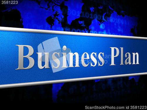 Image of Business Plan Means Idea Commerce And Stratagem