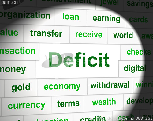 Image of Debts Deficit Means Financial Obligation And Arrears