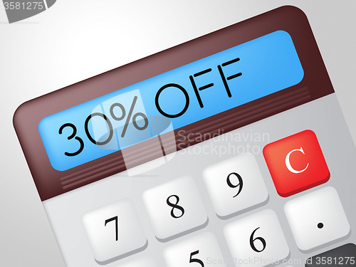 Image of Thirty Percent Off Means Discounts Clearance And Calculate