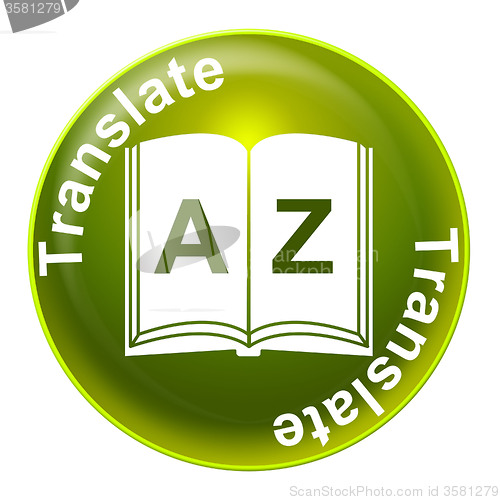 Image of Translate Sign Shows Convert To English And Language