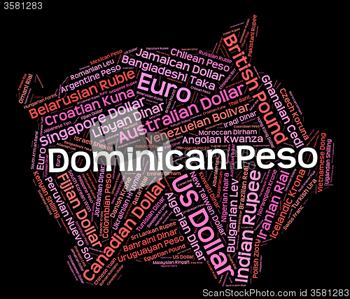 Image of Dominican Peso Represents Exchange Rate And Broker