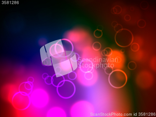 Image of Background Bokeh Shows Light Burst And Abstract