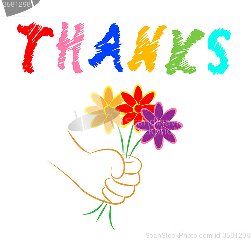 Image of Thanks Flowers Shows Blooming You And Florist
