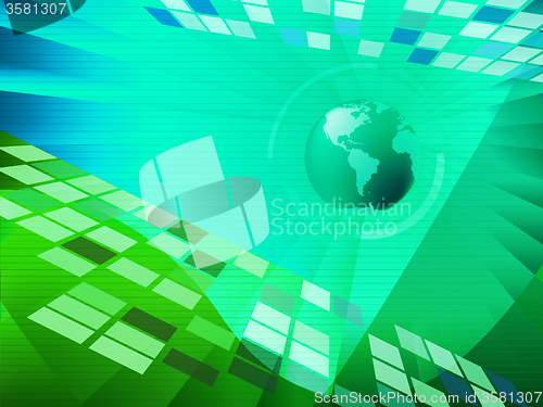 Image of Earth Background Means World Modern Art And Communication\r