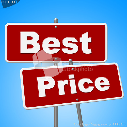 Image of Best Price Signs Means Promotion Placard And Sales