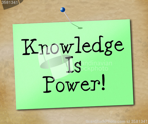 Image of Knowledge Is Power Shows University Educate And Learn
