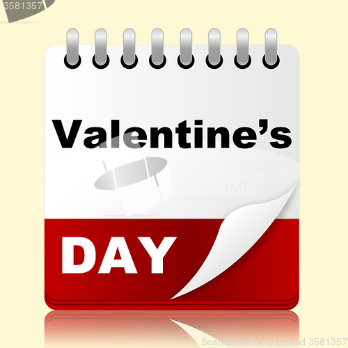 Image of Valentines Day Indicates Planning Month And Affection