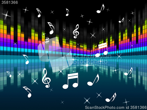 Image of Music Background Means Harmony DJ Or Instruments\r