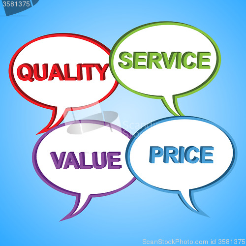 Image of Quality Words Indicates Satisfied Satisfaction And Certified