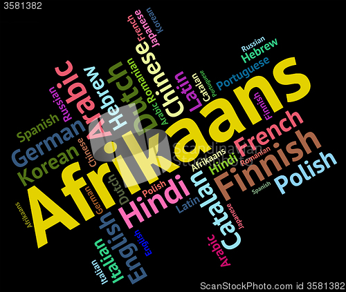 Image of Afrikaans Language Means South Africa And Dialect