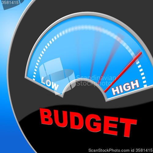 Image of High Budget Means Accountant Financial And Savings