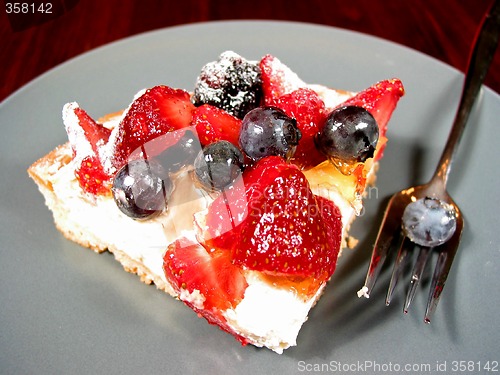 Image of Slice of berry cake