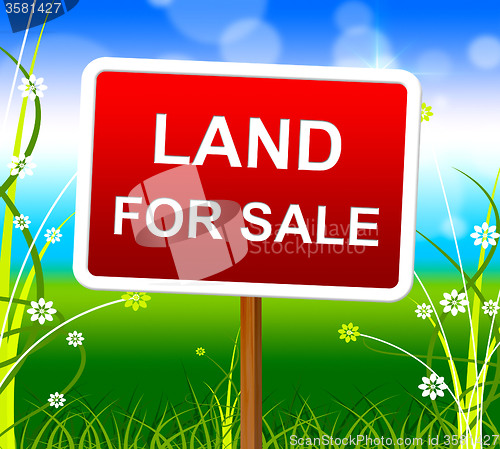 Image of Land For Sale Shows Real Estate Agent And Selling