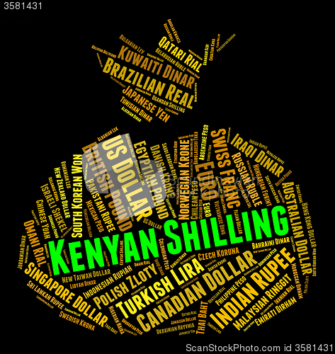 Image of Kenyan Shilling Represents Foreign Currency And Banknote