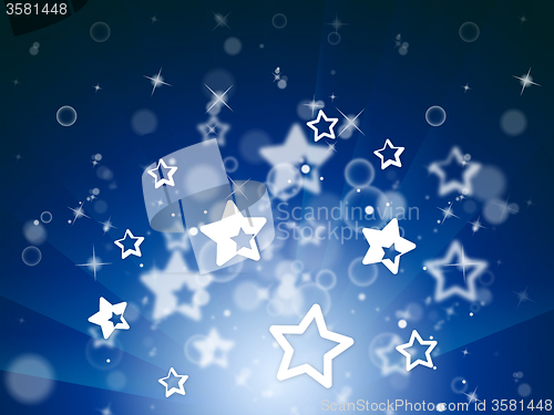 Image of Stars Glow Means Light Burst And Design