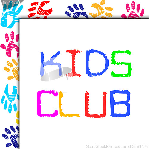 Image of Kids Club Represents Toddlers Association And Childhood