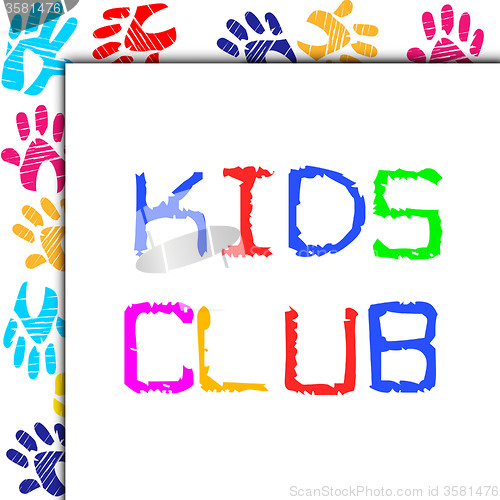 Image of Kids Club Represents Toddlers Association And Childhood