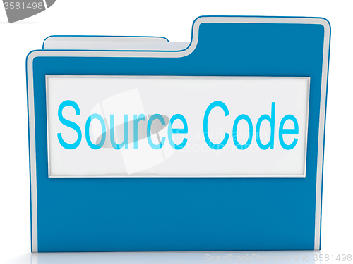 Image of Source Code Shows Document Binder And Folders