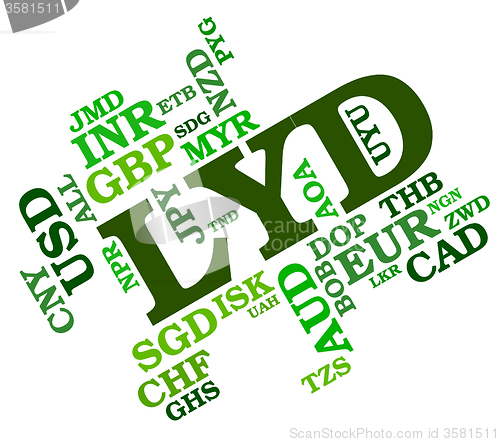 Image of Lyd Currency Indicates Foreign Exchange And Coin