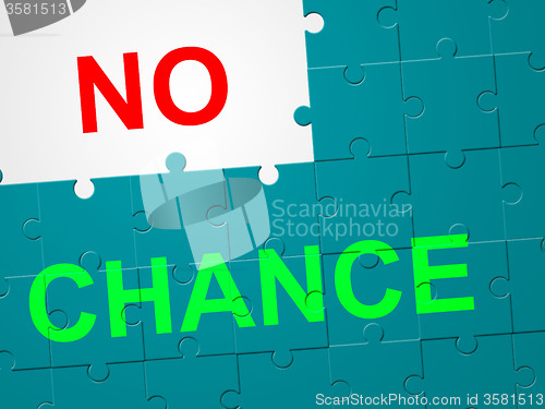 Image of No Chance Means Not At All And Decline