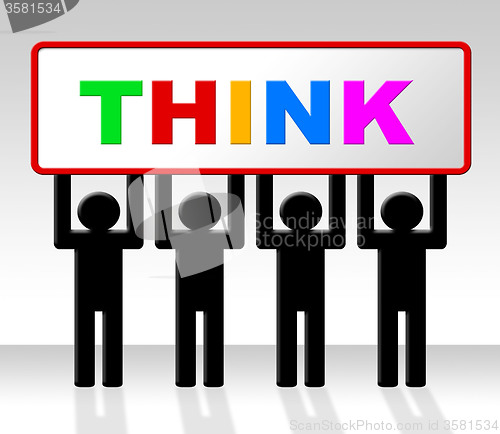 Image of Think Thinking Shows Consider Concept And Contemplate