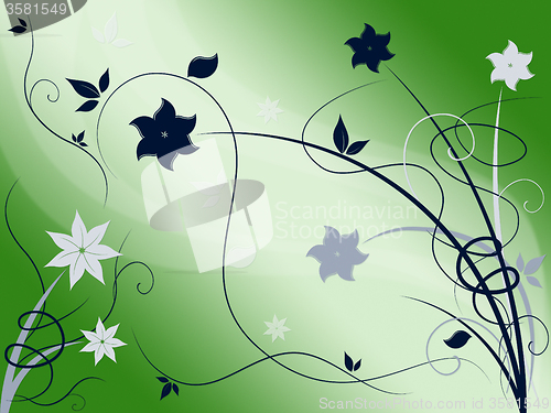 Image of Elegant Floral Background Shows Beautiful Nature Season\r